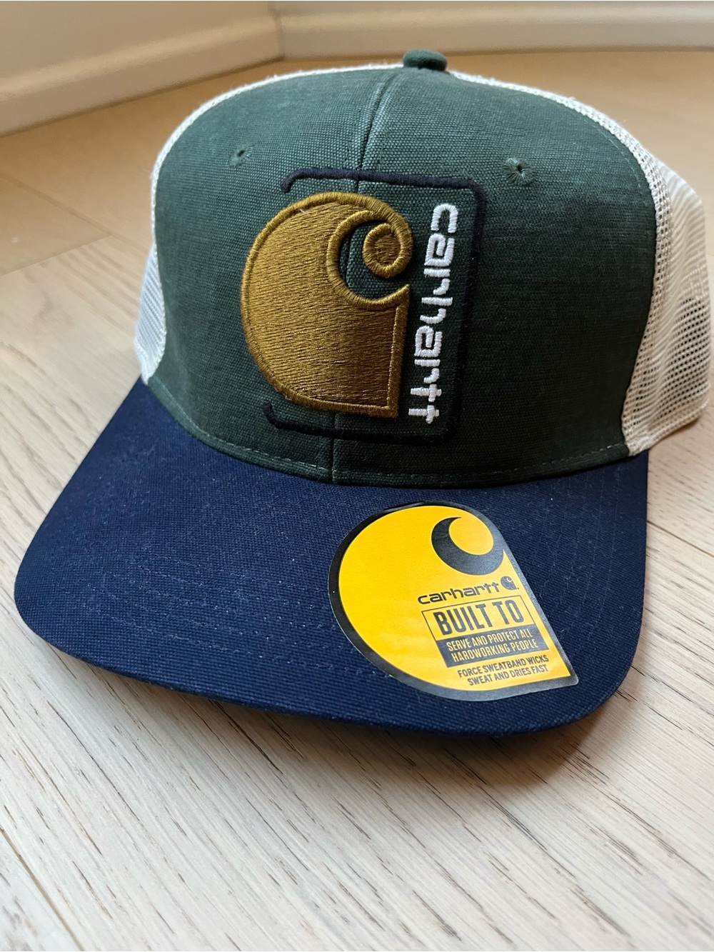Carhartt Trucker Hat - Green, Navy & White